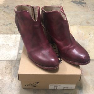 Red Freedbird Booties